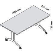 Стол складной 140х80 см Oyo  175616