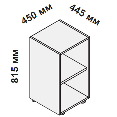 Стеллаж узкий низкий открытый 5-th Element 114800