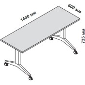 Стол складной 140х60 см Oyo  175611
