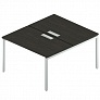 Сдвоенный стол с люком на металлокаркасе 120 см Rio Project RM-2.1(x2)+F-46