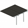 Промежуточный сдвоенный стол на металлокаркасе 160 см Rio Project RM-2(x2)+F-62