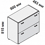 Шкаф низкий с двумя ящиками для файлов с замком 5-th Element 114806