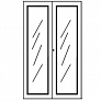 Набор стеклянных дверей для шкафа Art&Luxe 01183 LX