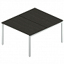 Сдвоенный стол на металлокаркасе 120 см Rio Project RM-4(x2)+F-44