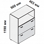 Шкаф с двумя ящиками для файлов с замком 5-th Element 114844