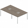 Двойная группа сдвоенных столов с люком на металлокаркасе 360 см Rio Project RP-1.1(x4)+F-59