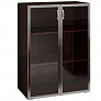Шкаф широкий средний закрытый со стеклом в алюминиевой раме Статус ФР-5.0+60.0 тон.(компл)+С-504 (2шт)