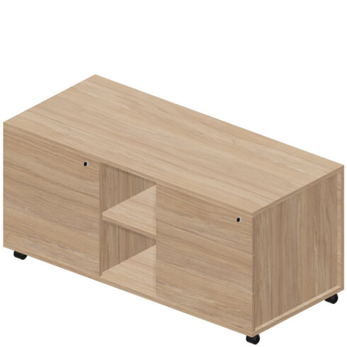 Тумба 3 секции правая стандартные колёсные опоры без ручек Майя (Mahia) UMU1253BD Mahia Executive