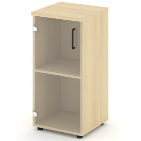 Шкаф низкий узкий со стеклом Стайл Проджект Некст (Style Project Next) SN.STU-302(L)