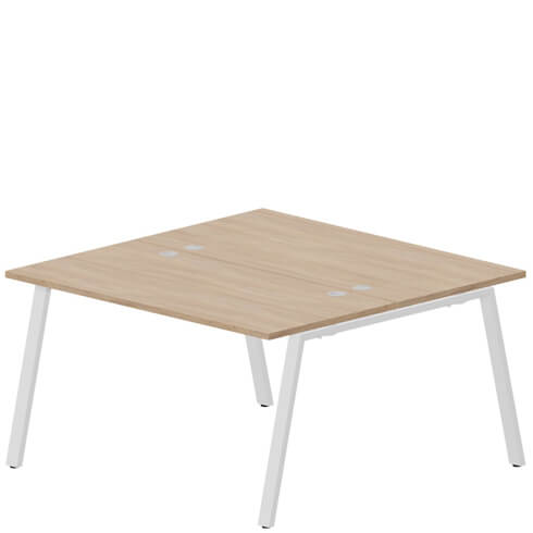 Составной стол на 2 рабочих места 138х136,6 см (4 громмета)  ARN2TG147