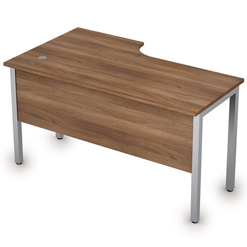 Стол криволинейный правый 140х80 см с экраном ЛДСП Стиль Alsav 2МД.145(прав) 