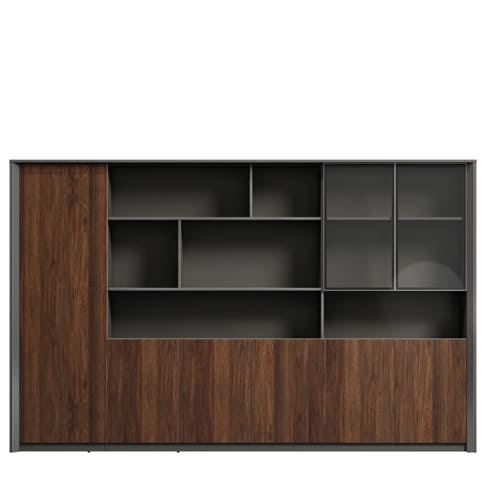 Шкаф для документов с гардеробом, левый 310 см DR98L-2.310040