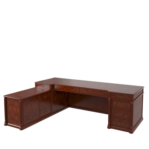 Стол руководителя, левый матовый 01102