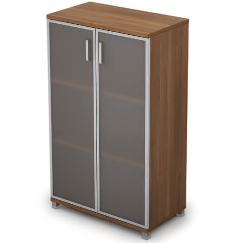 Шкаф средний широкий (стекло матовое в раме)