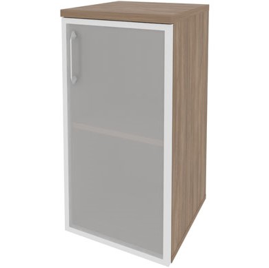 Пенал низкий закрытый со стеклом в раме правый Onix Direct O.SU-3.2R(R)