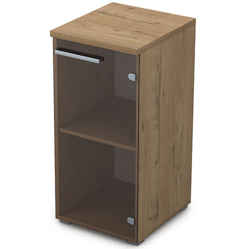 Пенал низкий закрытый универсальный (1 дверь стекло тонированное) 9П.023.2