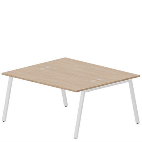 Составной стол на 2 рабочих места 158х156,6 см (4 громмета)    ARN2TG168