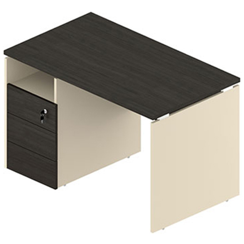 Стол с тумбой левый 120 см Rio Base R-11L