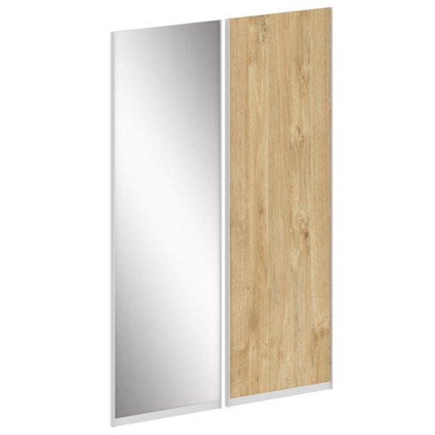 Комплект дверей ЛДСП 1шт+Зеркало 1шт. для шкафа низкого L=1200мм Maris SH.DZK-2.2