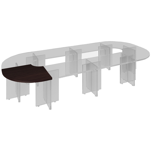 Столешница полукруглая стола для переговоров Статус С-ФР-1.4.2