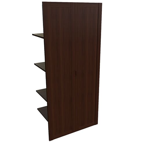 Наполнение шкафа двухстворчатого с деревянными дверьми и вешалкой Pricenton 22552