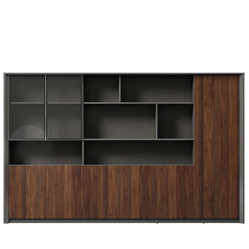 Шкаф для документов с гардеробом, правый 310 см  DR98R-2.310040