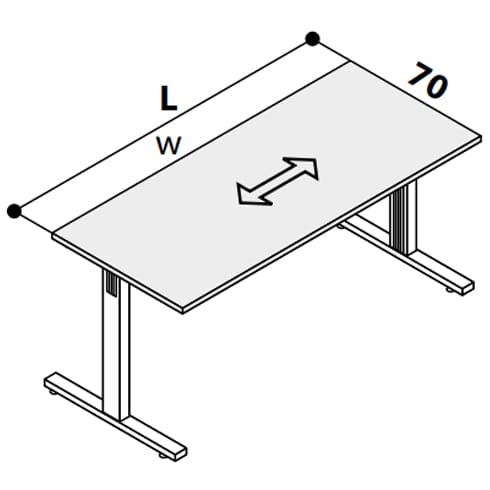Рабочий стол 180х70 см 111024