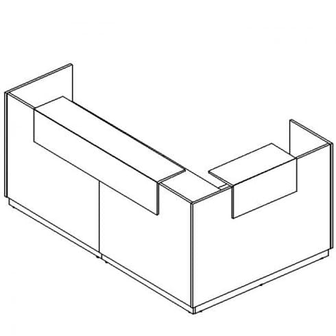 Стойка ресепшен угловая левая А4 9870