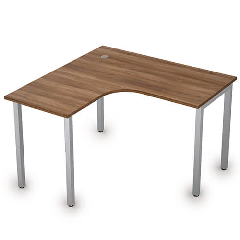 Стол криволинейный левый 120х120 см без экрана Стиль Alsav 2М.128(лев)