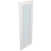 Дверь стеклянная средняя Belesa White 338-1