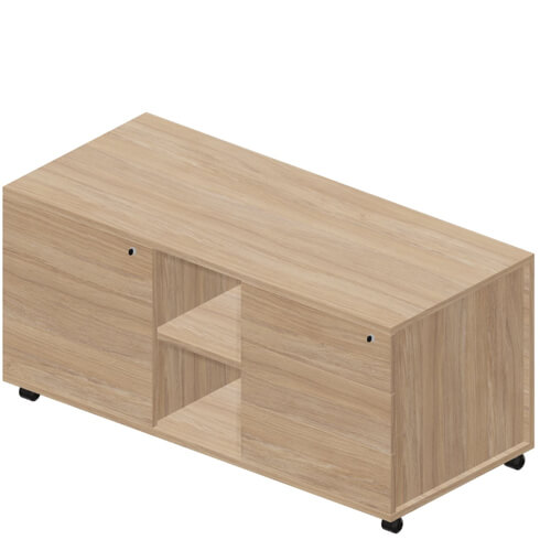 Сервисная тумба 3 секции правая усиленные колёсные опоры без ручек  Artwood Executive UMU1253SD Artwood Executive