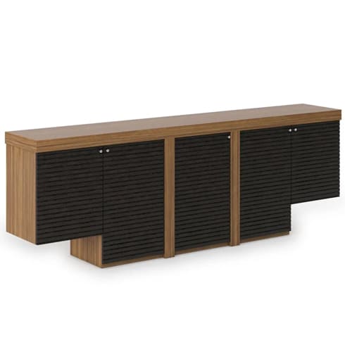 Шкаф-греденция с решетчатыми дверьми Dao Walnut DA2691 
