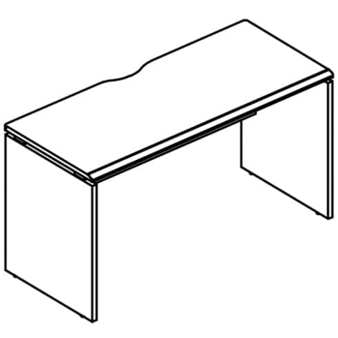 Стол письменный на каркасе ДСП (1 скос) МР МП 002.02