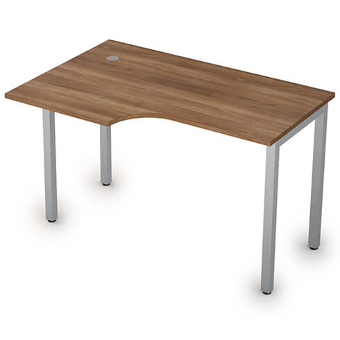 Стол криволинейный левый 120х80 см без экрана Стиль Alsav 2М.141(лев)