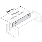 Лицевая панель для стола 200 см 5-th Element 153466