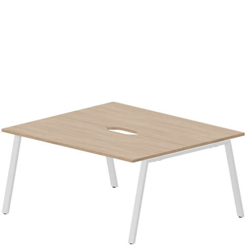 Составной стол на 2 рабочих места 158х156,6 см (2 эргономичных выреза)    Arena New ARN2TV168