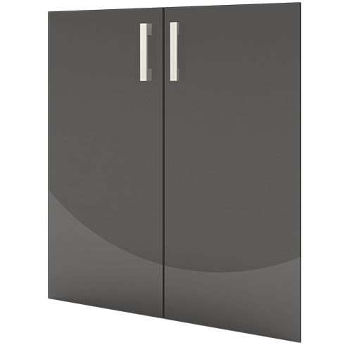 Тонированные стеклянные двери к низкому стеллажу Арго А-стл302 тон + фурн