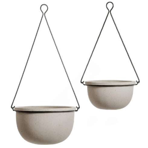 Кашпо Effectory Beton полусфера подвесная 21 см