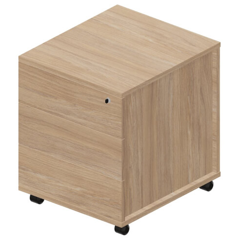 Тумба мобильная 3 ящика усиленные колёсные опоры без ручек  Артвуд (Artwood) UMP3S Artwood Executive
