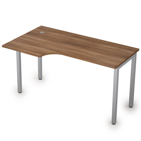 Стол криволинейный левый 140х80 см без экрана Стиль Alsav 2М.142(лев)