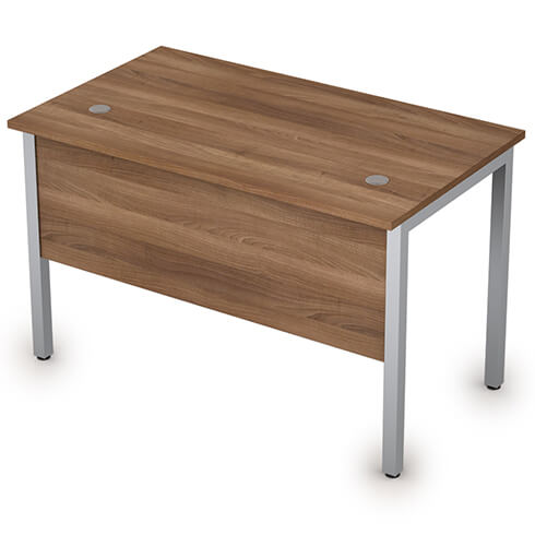 Стол прямой 120 см на металлокаркасе с экраном ЛДСП Стиль Alsav 2МД.108