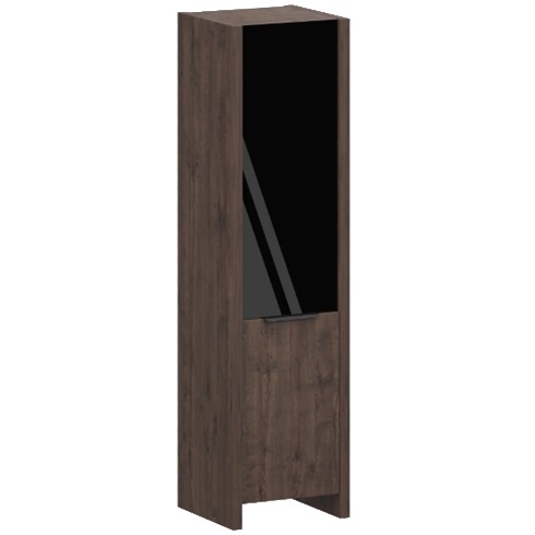 Стеллаж узкий комбинированный правый стекло КТ-41.38/КТ-50.18/КТ-54С