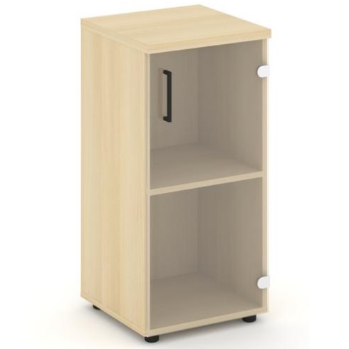 Шкаф низкий узкий со стеклом  Стайл Проджект Некст (Style Project Next) SN.STU-302(R)