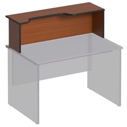 Надстройка к столу с вырезом левая 160 см ДР 472