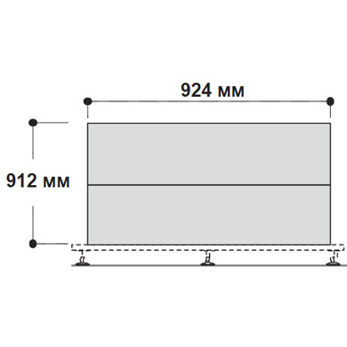 Задняя панель модульного шкафа 92,4 см. Enosi Evo 156175
