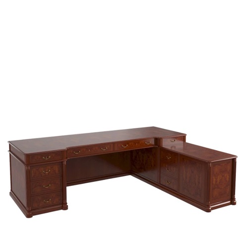 Стол руководителя, правый матовый 01101