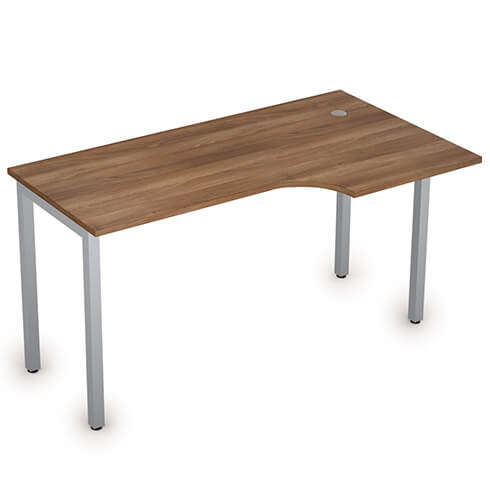 Стол криволинейный правый 140х80 см без экрана Стиль Alsav 2М.145(прав) 