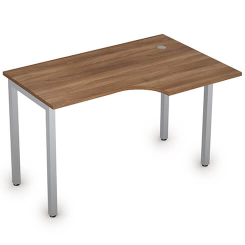 Стол криволинейный правый 120х80 см без экрана Стиль Alsav 2М.144(прав)