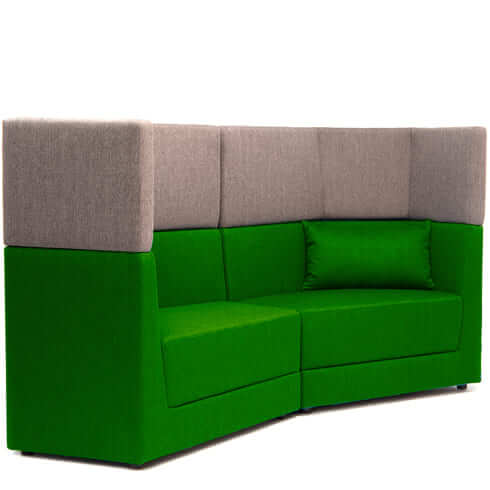 Офисный диван с двухярусной спинкой правый Элемент 2Б2