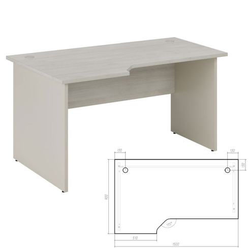 Стол эргономичный левый 135 см NLN363153